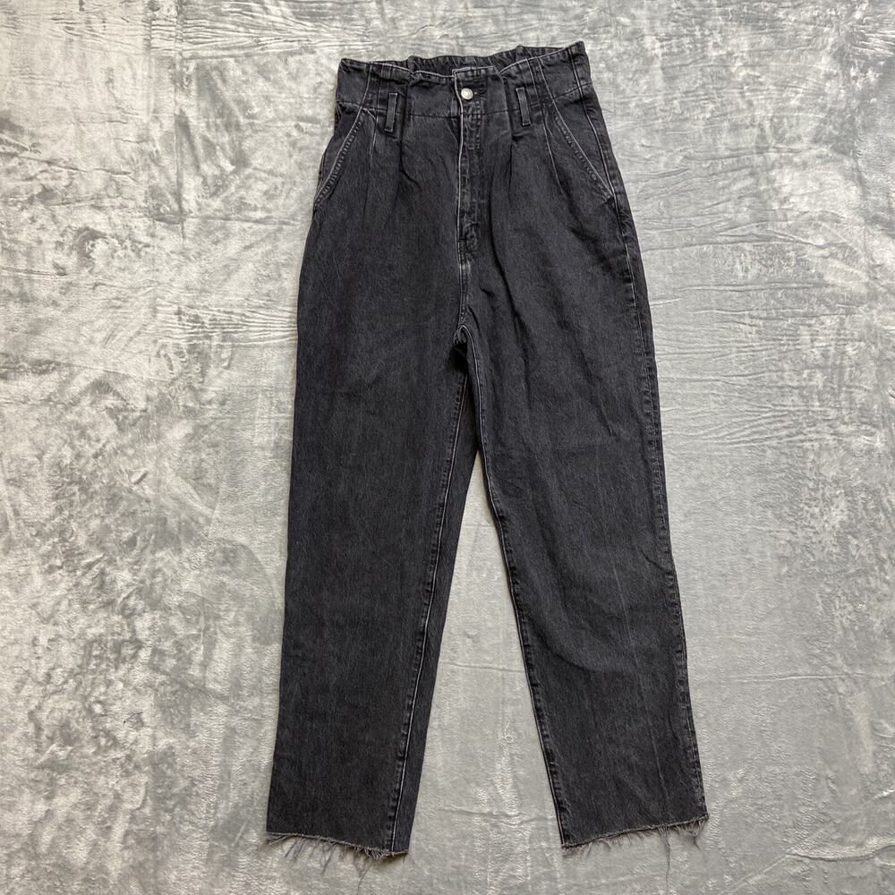 Abercrombie & Fitch Mom Cutoff Jeans Women’s Size 28/6 Black